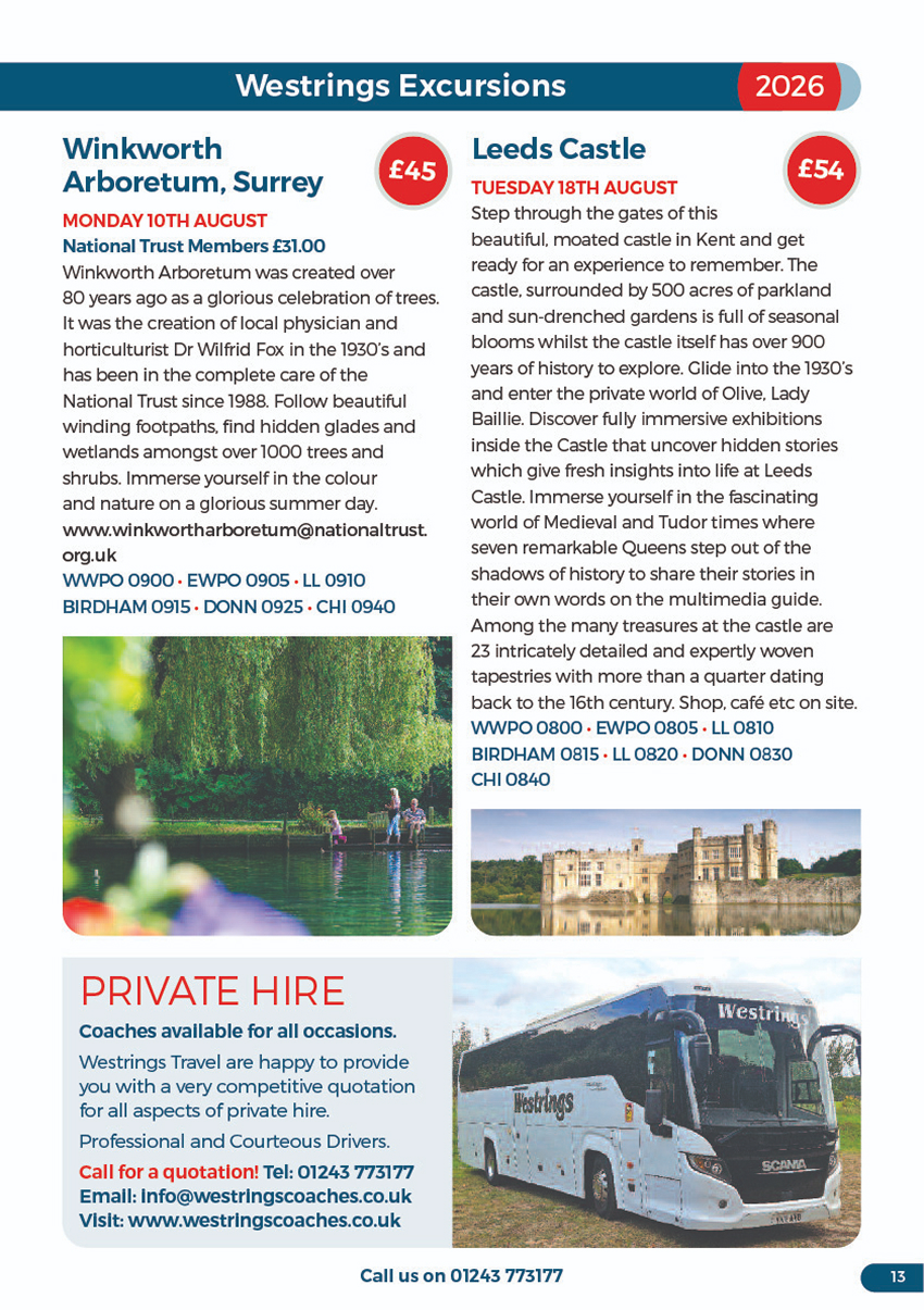Coach Hire in West Sussex